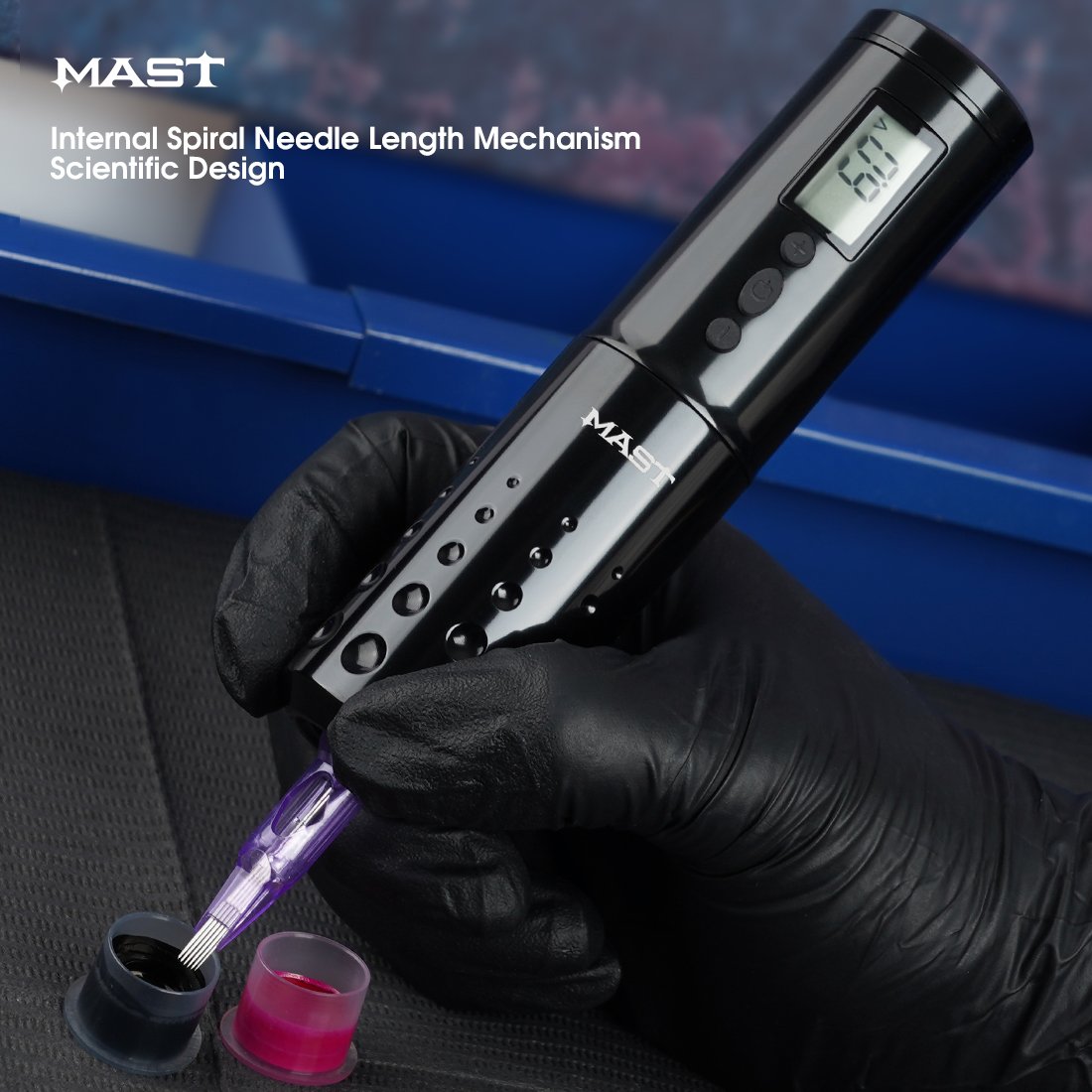 Mast Lancer wireless tattoo machine with 4.2MM stroke - Dragonhawktattoos