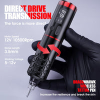 Dragonhawk Armor Pro Wireless Tattoo Pen Machine - Dragonhawktattoos