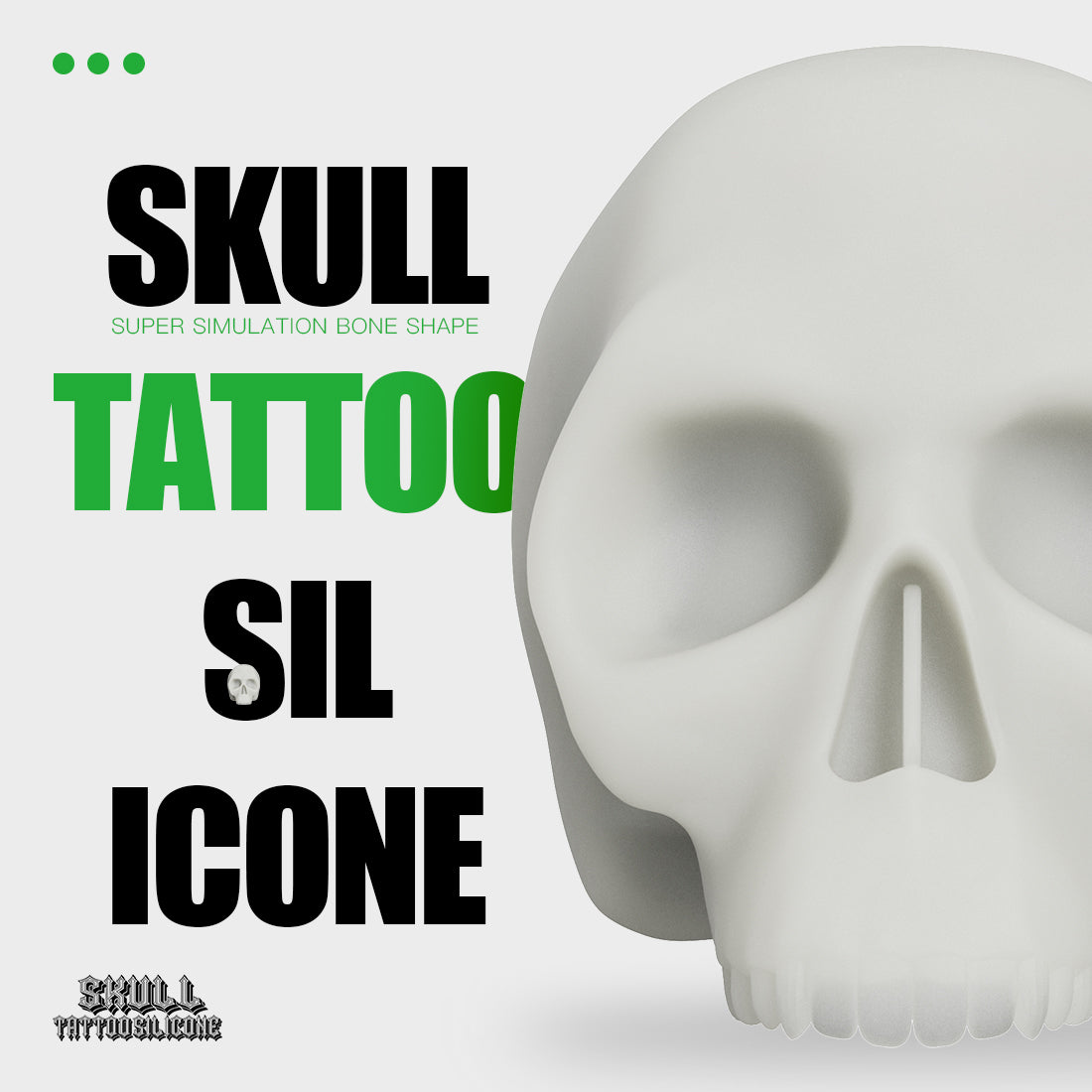 Dragonhawk tatuagem em branco Practice Skin Skull Tattoo Silicone