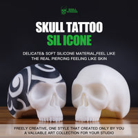 Dragonhawk tatuagem em branco Practice Skin Skull Tattoo Silicone