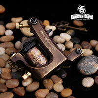 Compass Tattoo Machines Brass Fitted with standard tube vise - Dragonhawktattoos