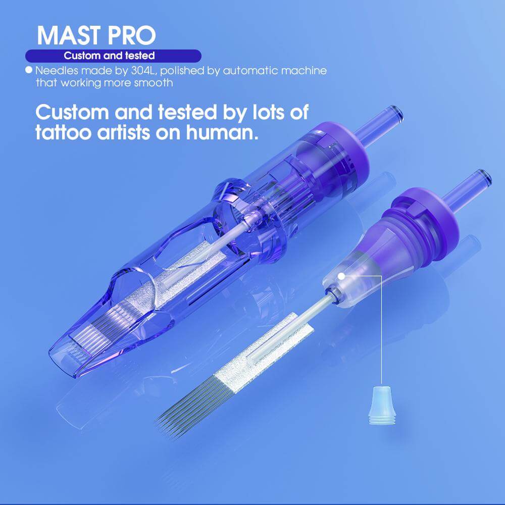 Mast Pro Tattoo Cartridges Needles 0.25MM Round Liner- Box of 20 - Dragonhawktattoos